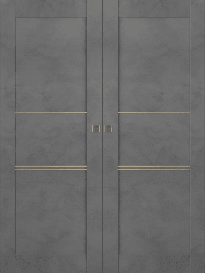 AVON 07 3H GOLD DARK URBAN DOUBLE MAGIC BELLDINNI MODERN INTERIOR DOOR