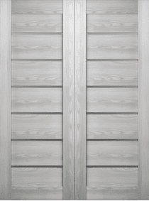 AVON 07-02 VETRO RIBEIRA ASH DOUBLE BARN BELLDINNI MODERN INTERIOR DOOR - 2