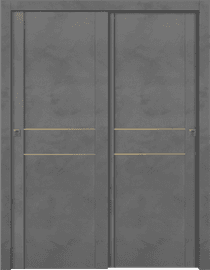 AVON 01 2HN GOLD DARK URBAN BYPASS DOORS BELLDINNI MODERN INTERIOR DOOR - 1
