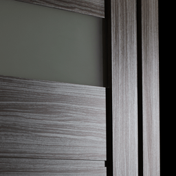 DESSA VETRO GRAY OAK DOUBLE BARN BELLDINNI MODERN INTERIOR DOOR - 5