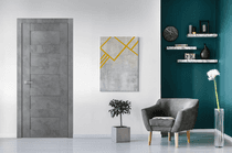 AVON 07 4R DARK URBAN DOUBLE INVISIBLE METAL FRAME BELLDINNI MODERN INTERIOR DOOR - 2