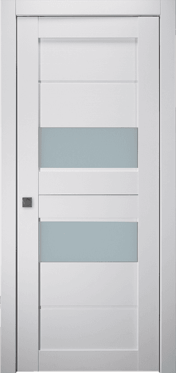 DESSA VETRO BIANCO NOBLE POCKET BELLDINNI MODERN INTERIOR DOOR - 1