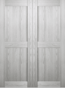 AVON 07 2RN RIBEIRA ASH DOUBLE BARN BELLDINNI MODERN INTERIOR DOOR - 2