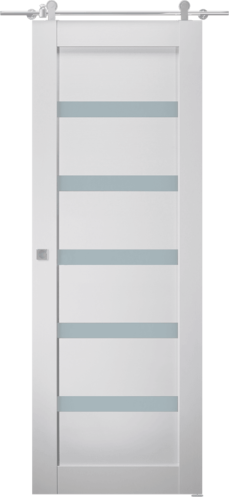 LEORA VETRO BIANCO NOBLE BARN BELLDINNI MODERN INTERIOR DOOR