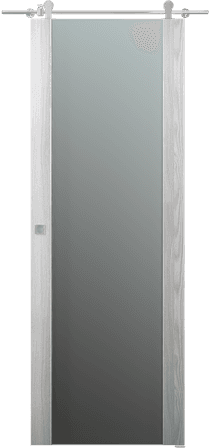 AVON 202 VETRO RIBEIRA ASH DOUBLE BARN BELLDINNI MODERN INTERIOR DOOR - 1