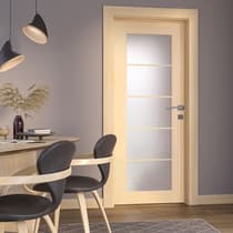 AVON 5 LITE VETRO LOIRE ASH BI-FOLD BELLDINNI MODERN INTERIOR DOOR - 2
