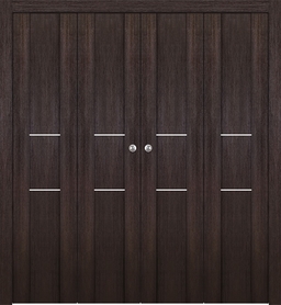 AVON 01 2H VERALINGA OAK DOUBLE BI-FOLD BELLDINNI MODERN INTERIOR DOOR - 1