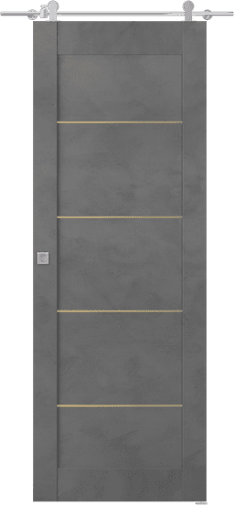 AVON 07 4H GOLD DARK URBAN BARN BELLDINNI MODERN INTERIOR DOOR - 1