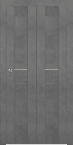 AVON 07 2HN GOLD DARK URBAN DOUBLE BI-FOLD BELLDINNI MODERN INTERIOR DOOR - 1