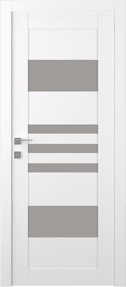 LETI VETRO SNOW WHITE SWING BELLDINNI MODERN INTERIOR DOOR - 1