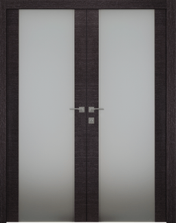 AVANTI 202 VETRO BLACK APRICOT CLOSET BELLDINNI MODERN INTERIOR DOOR - 1