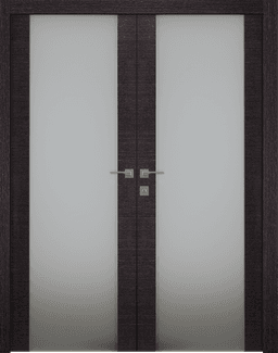 AVANTI 202 VETRO BLACK APRICOT CLOSET BELLDINNI MODERN INTERIOR DOOR - 1
