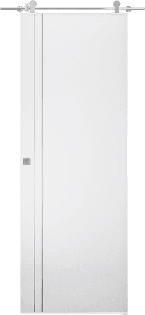 SMART PRO 2V POLAR WHITE BARN BELLDINNI MODERN INTERIOR DOOR - 1
