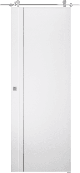 SMART PRO 2V POLAR WHITE BARN BELLDINNI MODERN INTERIOR DOOR - 1