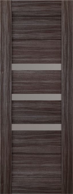 DORA VETRO GRAY OAK SLAB BELLDINNI MODERN INTERIOR DOOR - 1