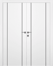 SMART PRO 2U BLACK POLAR WHITE CLOSET DOORS BELLDINNI MODERN INTERIOR DOOR - 1