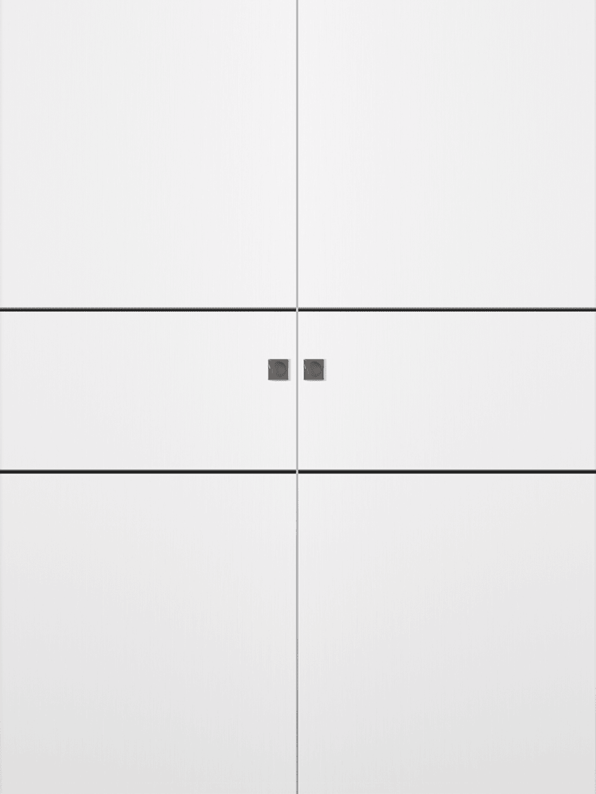SMART PRO 2H BLACK POLAR WHITE DOUBLE MAGIC DOORS BELLDINNI MODERN INTERIOR DOOR