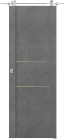 AVON 01 2H GOLD DARK URBAN BARN BELLDINNI MODERN INTERIOR DOOR - 1
