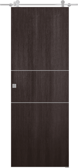OPTIMA 2H VERALINGA OAK DOUBLE BARN BELLDINNI MODERN INTERIOR DOOR - 1