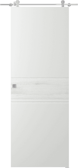TWINWOOD 2 POLAR WHITE BARN BELLDINNI MODERN INTERIOR DOOR - 1
