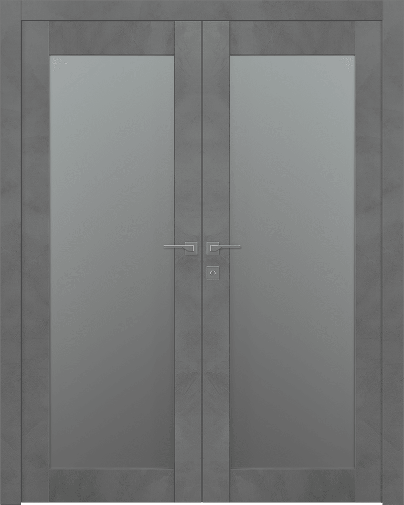 AVON 207 VETRO DARK URBAN DOUBLE BELLDINNI MODERN INTERIOR DOOR