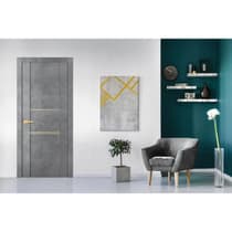 AVON 01 2H GOLD DARK URBAN DOUBLE BELLDINNI MODERN INTERIOR DOOR - 5