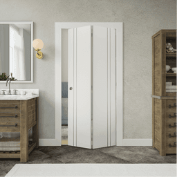 SMART PRO 2V POLAR WHITE BI-FOLD BELLDINNI MODERN INTERIOR DOOR - 2