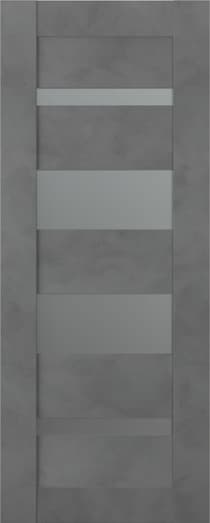 AVON 07-01 VETRO DARK URBAN SLAB BELLDINNI MODERN INTERIOR DOOR - 1
