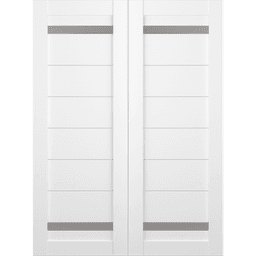 PERLA VETRO BIANCO NOBLE BYPASS BELLDINNI MODERN INTERIOR DOOR - 2