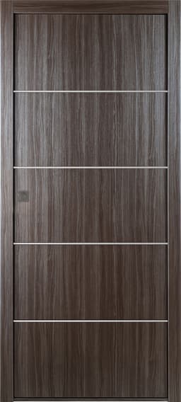 PALLADIO 4H GRAY OAK POCKET BELLDINNI MODERN INTERIOR DOOR - 1