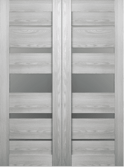 AVON 07-03 VETRO RIBEIRA ASH DOUBLE BARN BELLDINNI MODERN INTERIOR DOOR - 2