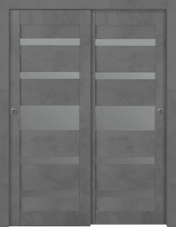 AVON 07-05 VETRO DARK URBAN BYPASS BELLDINNI MODERN INTERIOR DOOR - 1