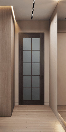 AVON 10 LITE VETRO VERALINGA OAK INVISIBLE METAL FRAME BELLDINNI MODERN INTERIOR DOOR - 2