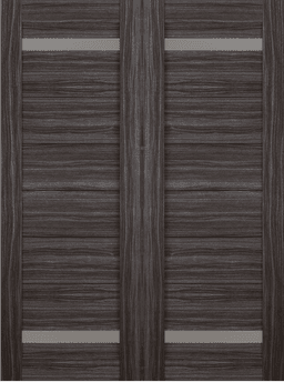 PERLA VETRO GRAY OAK DOUBLE BARN BELLDINNI MODERN INTERIOR DOOR - 2