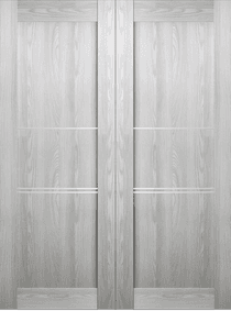 AVON 07 3H RIBEIRA ASH DOUBLE BARN BELLDINNI MODERN INTERIOR DOOR - 2
