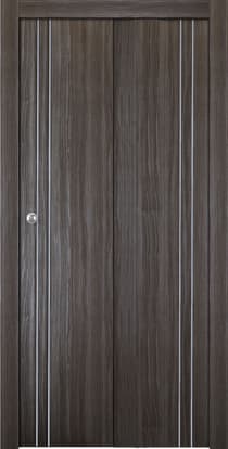UNICA 2V GRAY OAK BI-FOLD BELLDINNI MODERN INTERIOR DOOR - 1