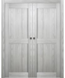 AVON 07 RN RIBEIRA ASH DOUBLE POCKET BELLDINNI MODERN INTERIOR DOOR - 1