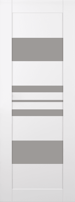 ROMI VETRO SNOW WHITE SLAB BELLDINNI MODERN INTERIOR DOOR - 1