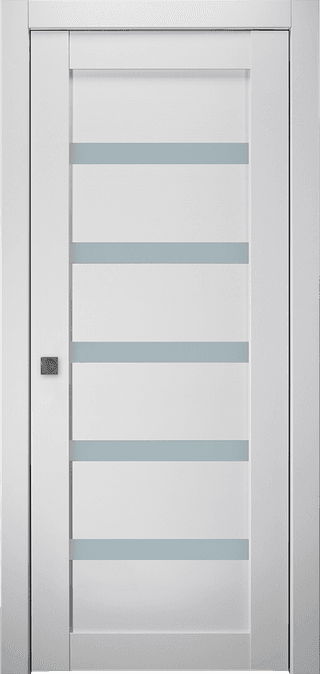 LEORA VETRO BIANCO NOBLE POCKET BELLDINNI MODERN INTERIOR DOOR