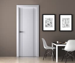 SMART PRO 2U POLAR WHITE DOUBLE BELLDINNI MODERN INTERIOR DOOR - 3