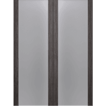 PALLADIO 202 VETRO GRAY OAK DOUBLE BELLDINNI MODERN INTERIOR DOOR - 2