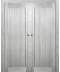 AVON 07 RIBEIRA ASH DOUBLE POCKET BELLDINNI MODERN INTERIOR DOOR - 1