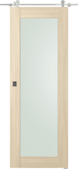 AVON 207 VETRO LOIRE ASH DOUBLE BARN DOORS BELLDINNI MODERN INTERIOR DOOR - 1