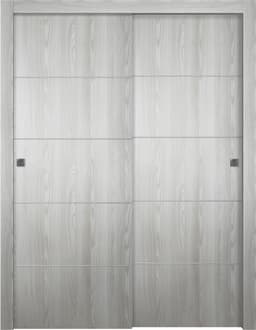 OPTIMA 4H RIBEIRA ASH BYPASS BELLDINNI MODERN INTERIOR DOOR - 1