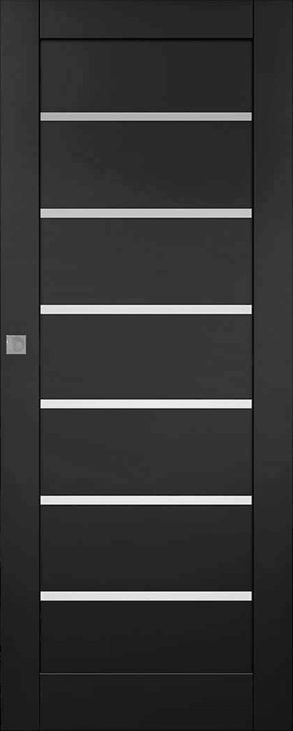 ALBA BLACK MATTE MAGIC BELLDINNI MODERN INTERIOR DOOR