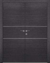 AVANTI 2H BLACK APRICOT CLOSET BELLDINNI MODERN INTERIOR DOOR - 1