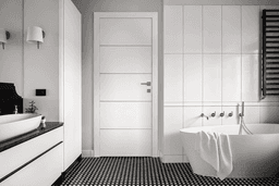 PALLADIO 4H BIANCO NOBLE SWING BELLDINNI MODERN INTERIOR DOOR - 2