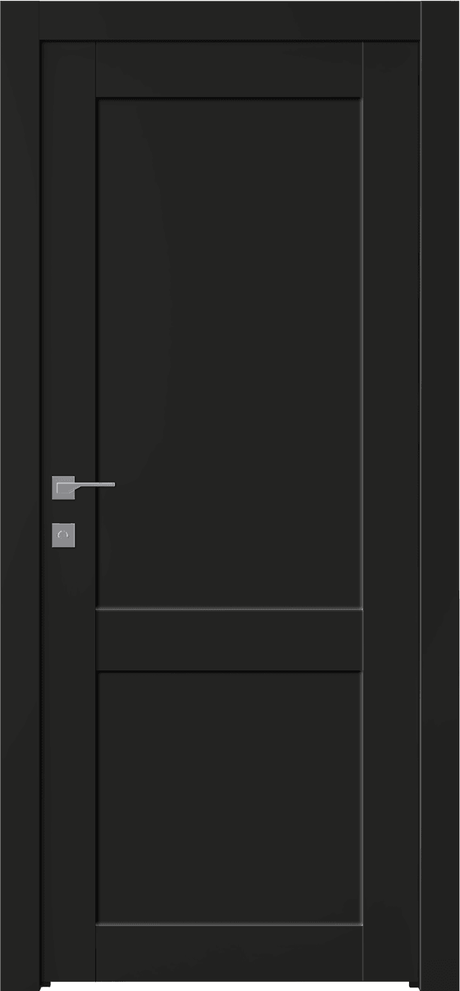 SHAKER 2 PANEL BLACK MATTE SWING DOORS BELLDINNI MODERN INTERIOR DOOR