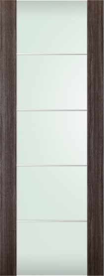 PALLADIO 202 4H VETRO GRAY OAK SLAB DOORS BELLDINNI MODERN INTERIOR DOOR - 1