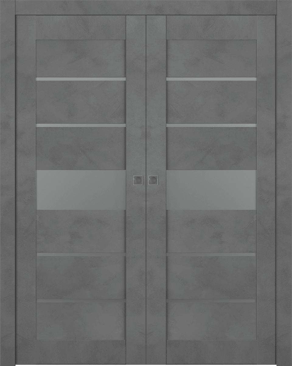 AVON 07-06 VETRO DARK URBAN DOUBLE POCKET BELLDINNI MODERN INTERIOR DOOR